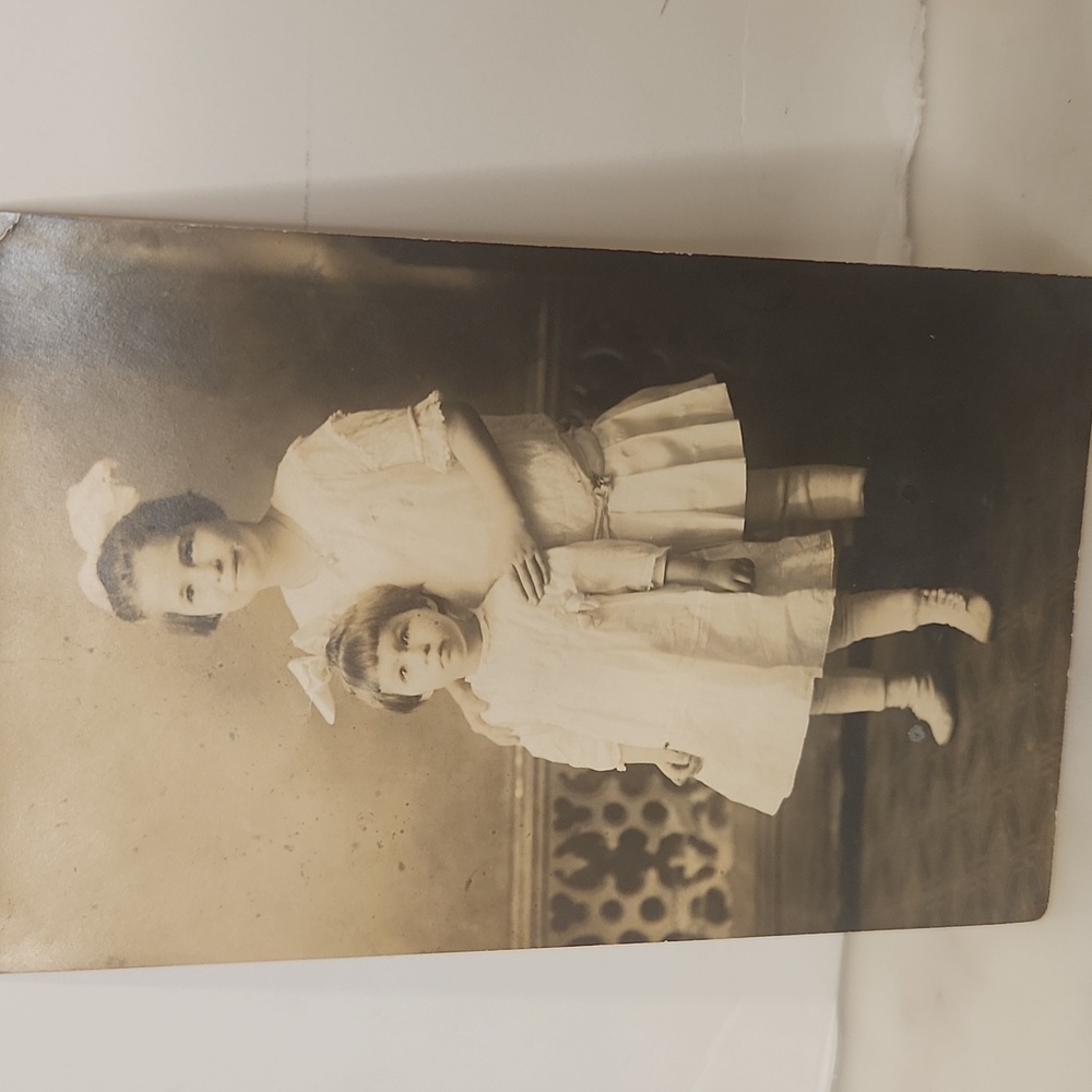 Vintage Black White Portrait Postcard 1930's